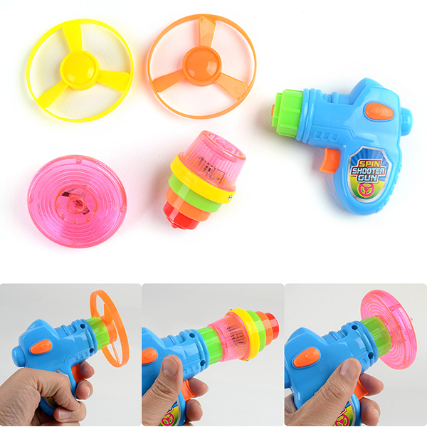 LED총팽이3in1(1p) 불빛 팽이 총 LED 어린이 장난감